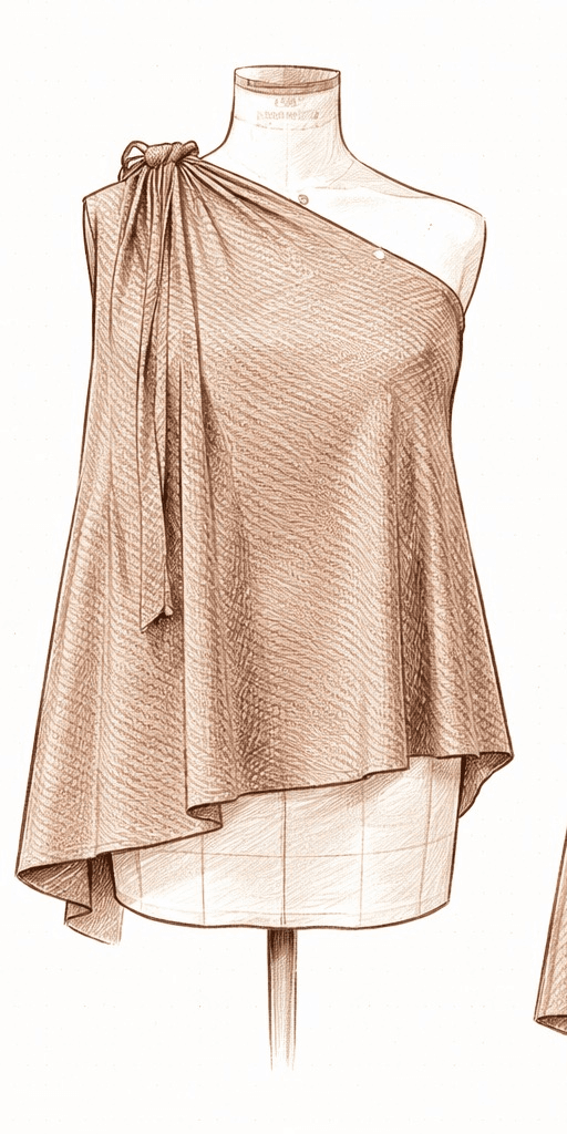 One-Shoulder Wrap